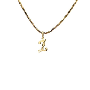 Žluté zlato přívěsek PÍSMENO malé psací